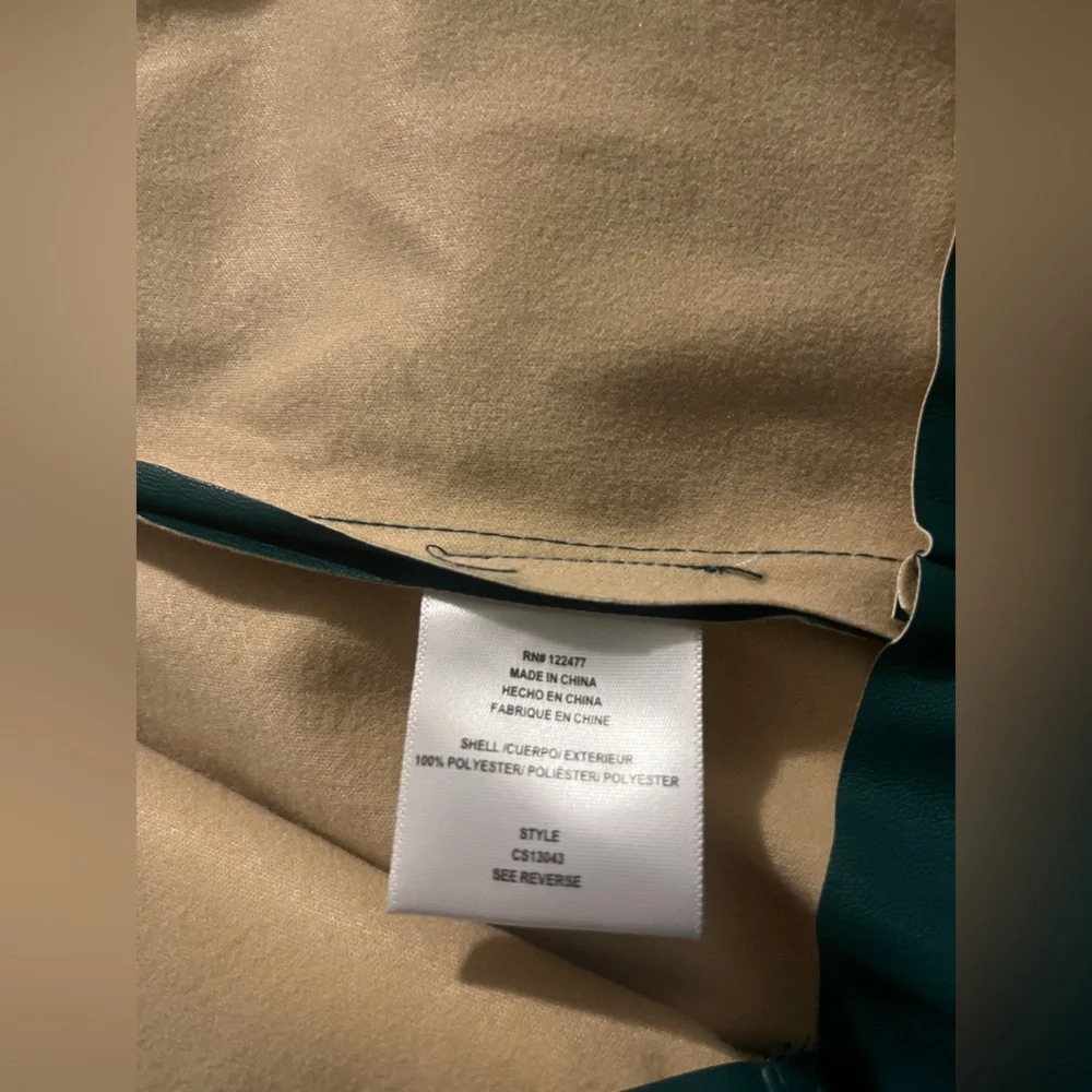 NSR Teal faux Leather Pencil Skirt - Picture 5 of 5